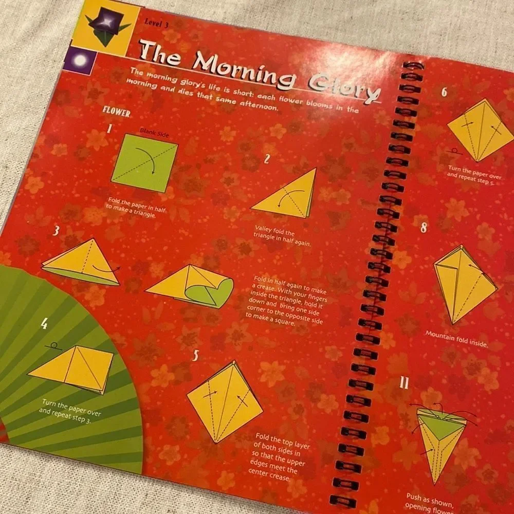 KIDS ART Activity Book Amazing Origami Creations 3 Skill Levels Paper Included